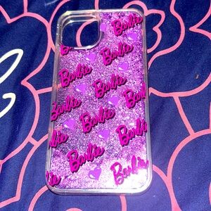 Barbie water and glitter phone case for iPhone 14
